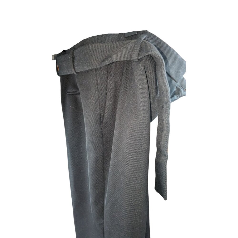 Ann Taylor Pants w Belt Skinny Corduroy Black High Rise High Waist Sz 14 - Picture 6 of 10
